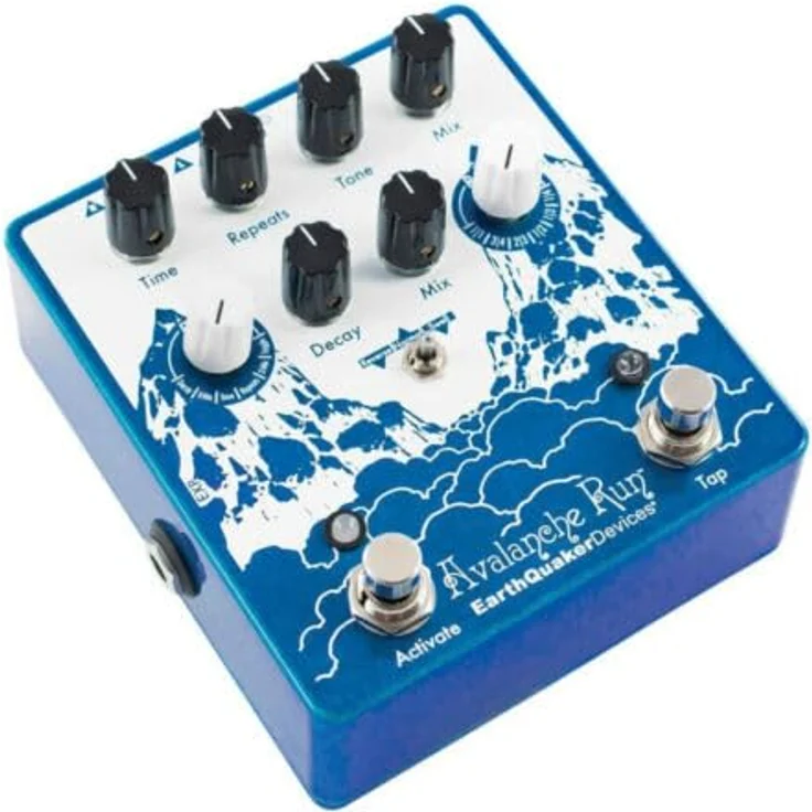 EarthQuaker Devices Avalanche Run V2, Stereo Delay/Reverb Pedal mit 2 Sekunden Delayzeit, True Bypass, Tap Tempo und handgefertigt in den USA – Bild 5