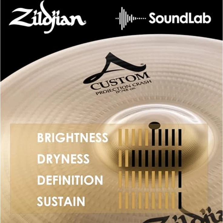 Zildjian 19" A-Custom Projection Crash, Schlagzeugbecken mit brillantem Finish, hohe Power und starkes Sustain – Bild 5