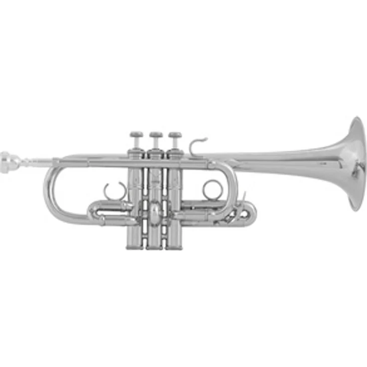 Bach AE190S Artisan Eb-Trumpet, versilbert mit handgehämmertem Schallstück und Monel Ventilen