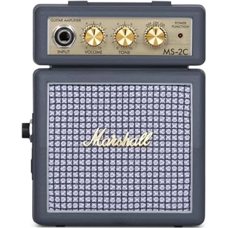 Marshall MS-2 C Microbe E-Gitarren-Combo mit breitem Klangregler, Silber – Bild 1