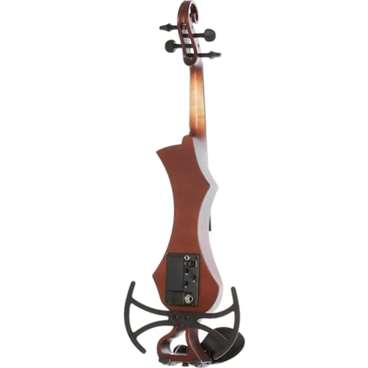 GEWA E-Violine Novita 3.0, elektronische Violine mit Universaladapter für Schulterstützen, 4-saitig, rotbraun, hochwertige Komponenten und präziser Klangqualität – Bild 2