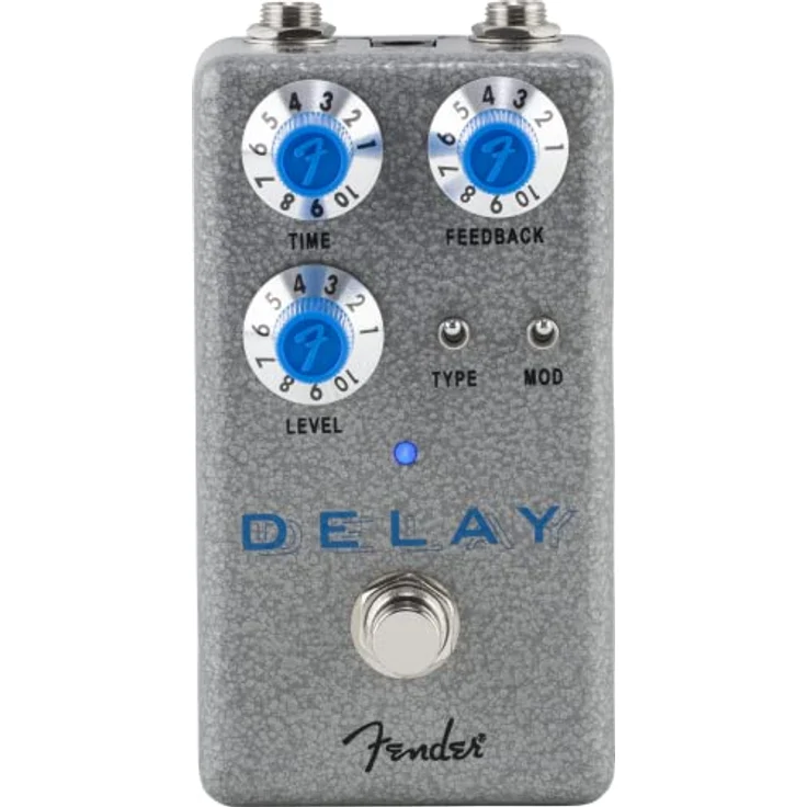 Fender Hammertone Delay, Delay Effekt Pedal mit 950 ms Verzögerung und Modulation, Aluminiumgehäuse – Bild 1