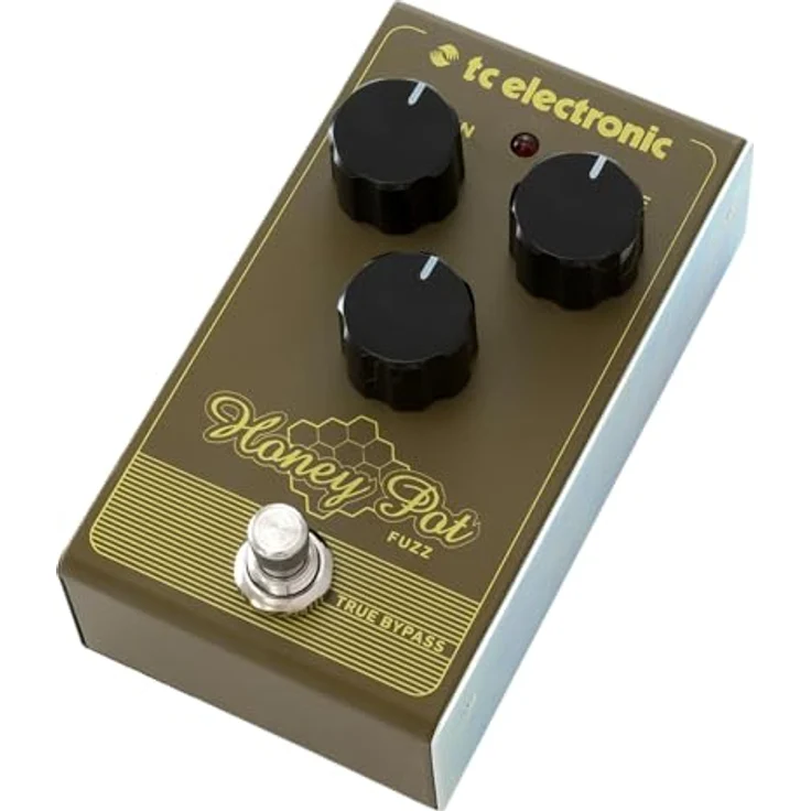 tc electronic Honey Pot Fuzz, Overdrive-Pedal mit Volume, Tone und Sustain Reglern, True Bypass, 74 x 132 x 58 mm, 500 g – Bild 2
