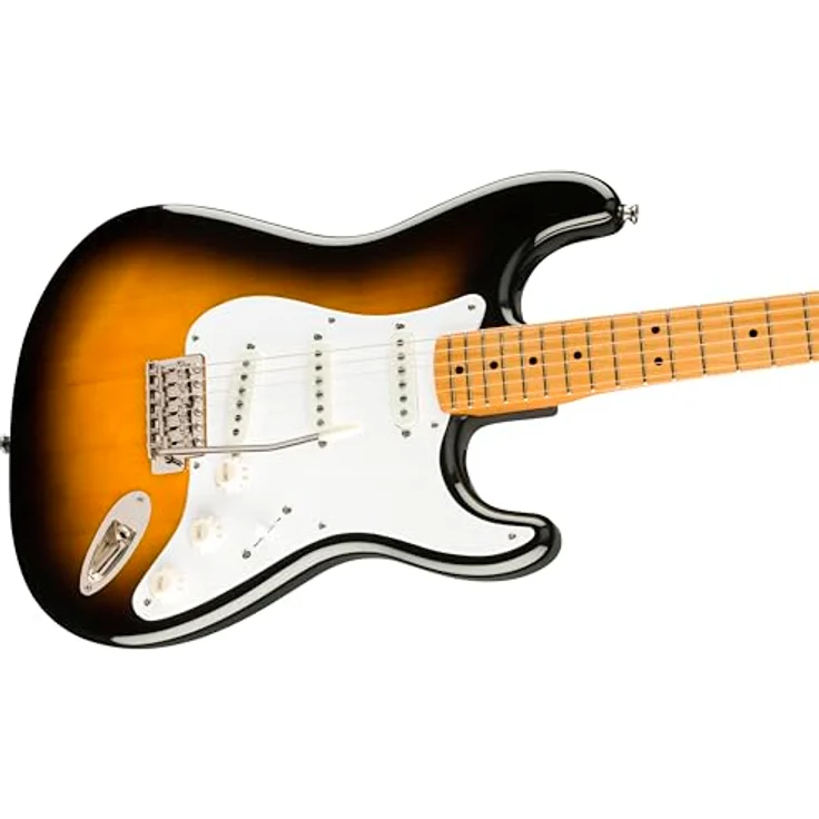 Squier by Fender Classic Vibe '50s Stratocaster®, Vintage E-Gitarre mit Alnico-Single-Coil-Tonabnehmer, 2 Colour Sunburst – Bild 3