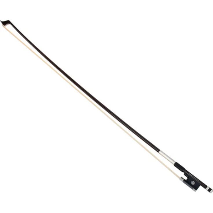 CodaBow Prodigy Violin Bow 3/4, Geigenbogen mit Kevlar Akustikkern, Graphitfaser-Ummantelung, schwarzem Xebony® Frosch und Naturhaar-Behaarung