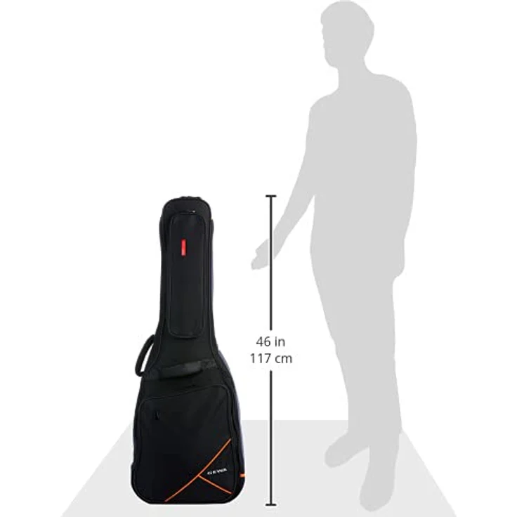 Gewa Acoustic Gigbag Premium 20, Westerngitarrentasche mit 20 mm Hochdichte Schaumstoffpolsterung, schwarz – Bild 7