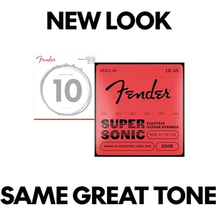 Fender Super 250 Gitarrensaiten Set, Nickel-Plated Steel, 010/046, für alle Musikrichtungen geeignet – Bild 5