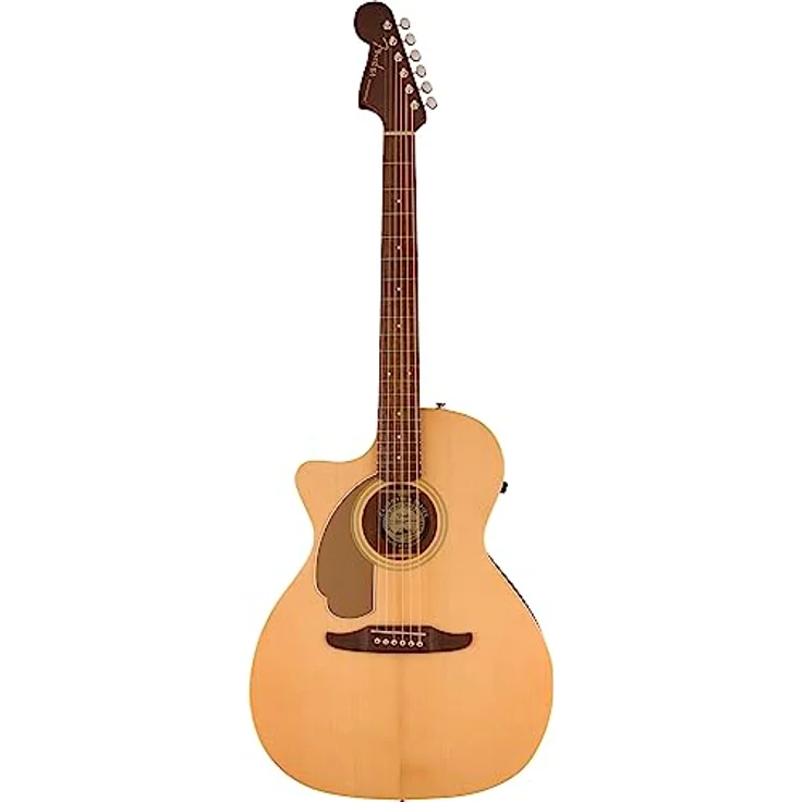 Fender Newporter Player LH NAT WN, Linkshänder Westerngitarre mit massiver Fichtendecke und Walnussgriffbrett, natur – Bild 1