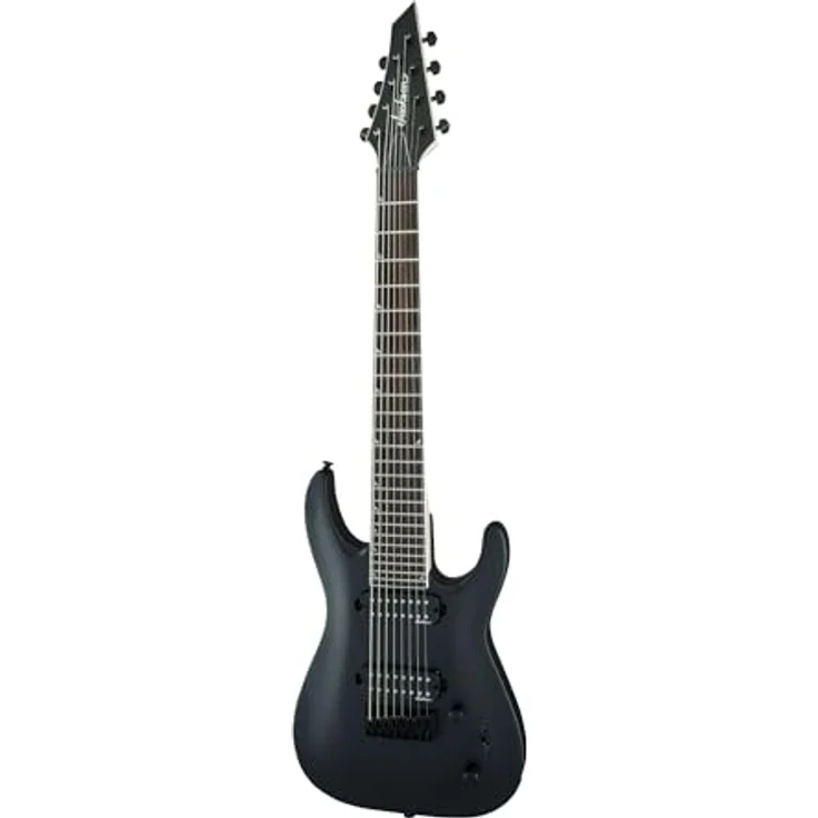 Jackson JS32-8 Dinky DKA, 8-saitige E-Gitarre mit Pappel Korpus, satin schwarzem Finish, 2x Humbuckern und Amaranth Griffbrett – Bild 3