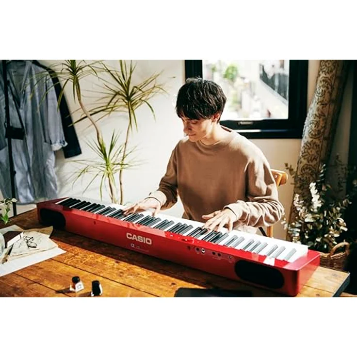 Casio PX-S1100RD, Digitalpiano mit 88 gewichteten Tasten, 18 Sounds, Bluetooth und roter Farbvariante – Bild 2