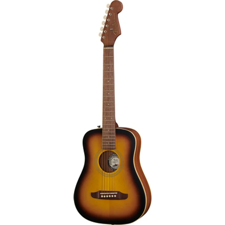 Fender Redondo Mini SB, Westerngitarre mit massiver Fichtendecke, Boden und Zargen aus Mahagoni, Sunburst finish, inkl. Gigbag