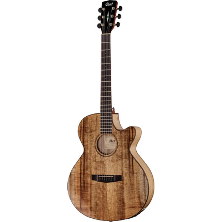Cort SFX-Myrtlewood NT, Cutaway Westerngitarre mit Fishman Sonitone Tonabnehmer, massive Myrtlewood-Decke, natur Hochglanz