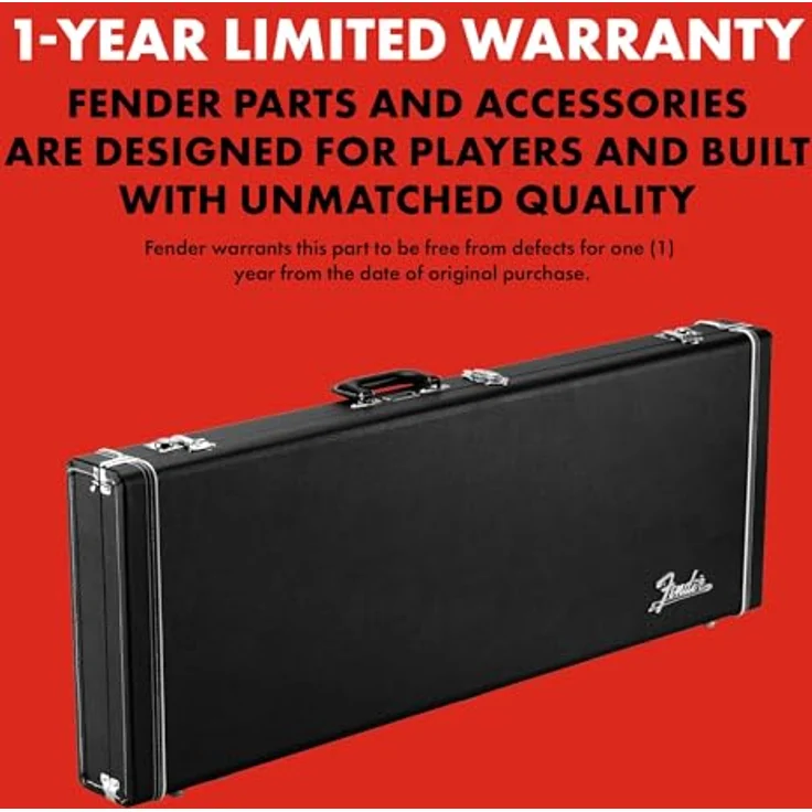 Fender CLSC SRS Case Jazzmaster, Gitarrenkoffer mit großem Zubehörfach, schwarz – Bild 6
