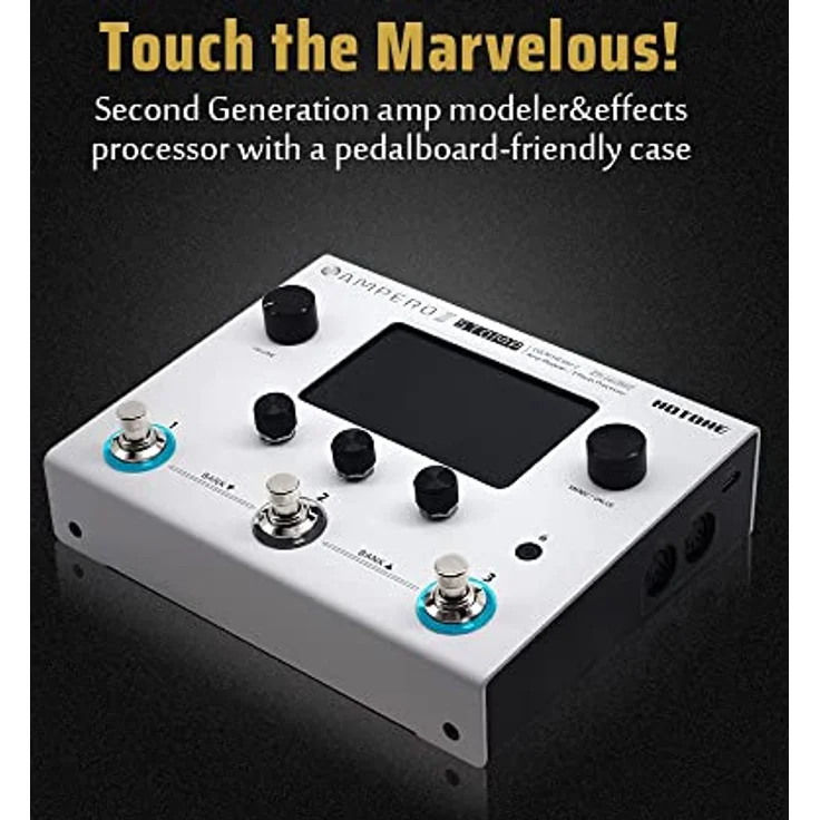 HOTONE Gitarren-Multieffekt-Prozessor, Multi-Effektpedal mit Touchscreen, Dual-Effektkette, 300 Effekte und IR-Lader, inklusive 10 zusätzlichen Voreinstellungen – Bild 2