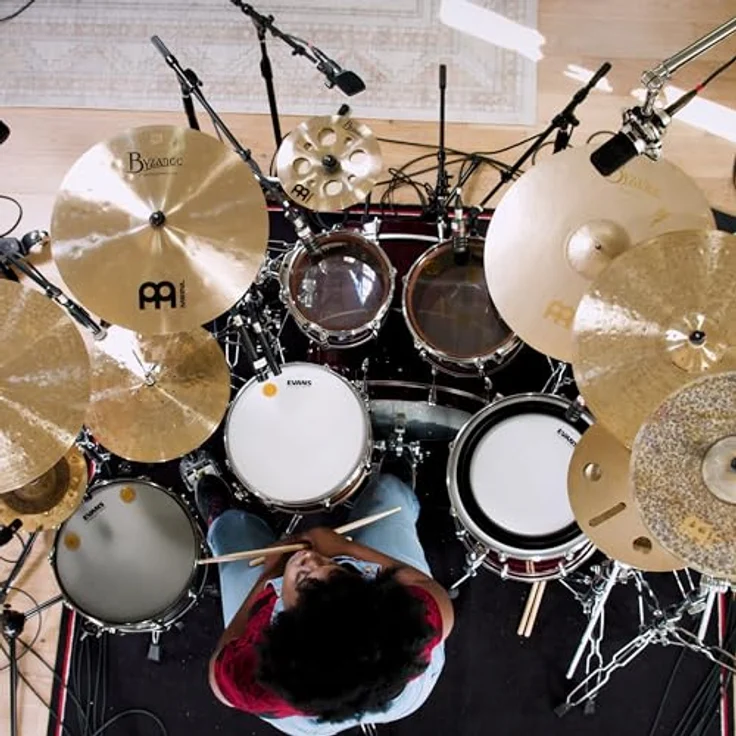 Meinl 22" Byzance Sand Crash/Ride, Benny Greb Signature Becken mit warmem Vintage Klang, sandgestrahlt und gehämmert, inklusive Beckennieten – Bild 12