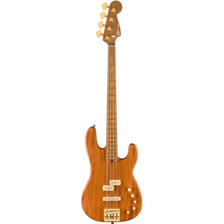 Charvel PM Bass SD PJ IV, E-Bass aus Mahagoni mit Speed Neck und DiMarzio Tonabnehmer, natur
