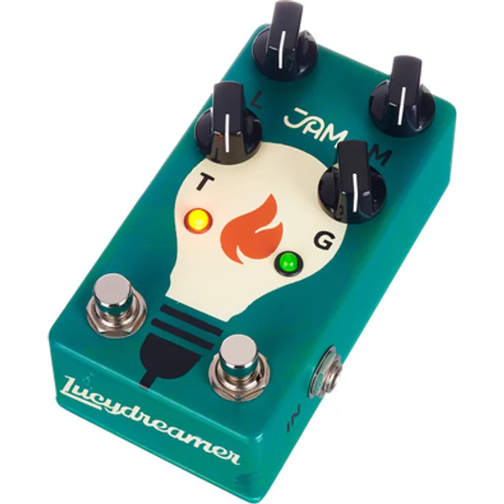 JAM pedals LucyDreamer Overdrive, Effektpedal für E-Gitarre mit dynamischem Overdrive und Dry/Wet Mix Regler, handmade in Greece