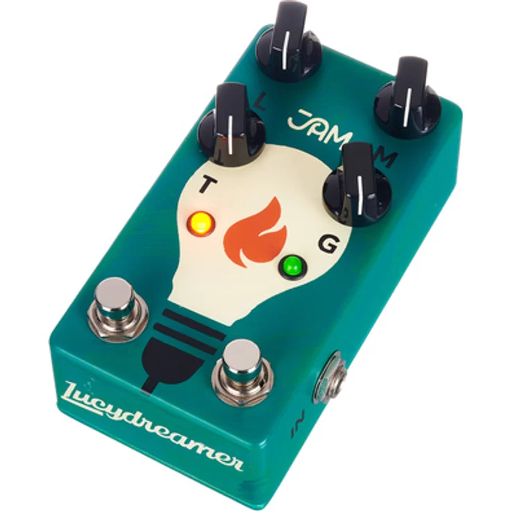 JAM pedals LucyDreamer Overdrive, Effektpedal für E-Gitarre mit dynamischem Overdrive und Dry/Wet Mix Regler, handmade in Greece