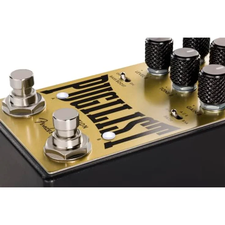 Fender Santa Ana Overdrive V2, JFET-basiertes Overdrive-Pedal mit 3-Band-EQ und interner 18-V-Stromversorgung, schwarz – Bild 5