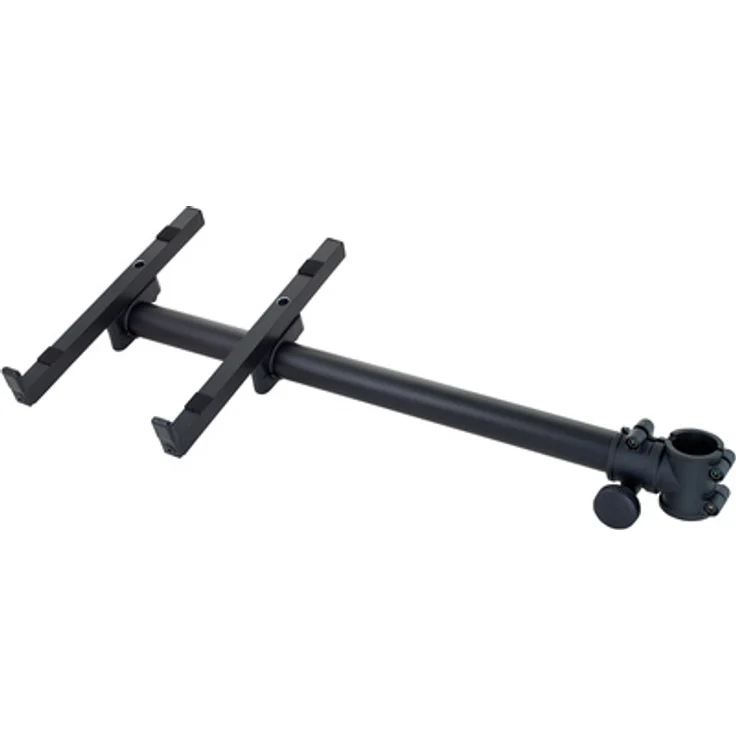 Jaspers Monitor Holder 60B, stabiler Monitorhalter mit 60 cm Rohrlänge und 30 cm Halter, schwarz pulverbeschichtet, Traglast bis 7 kg