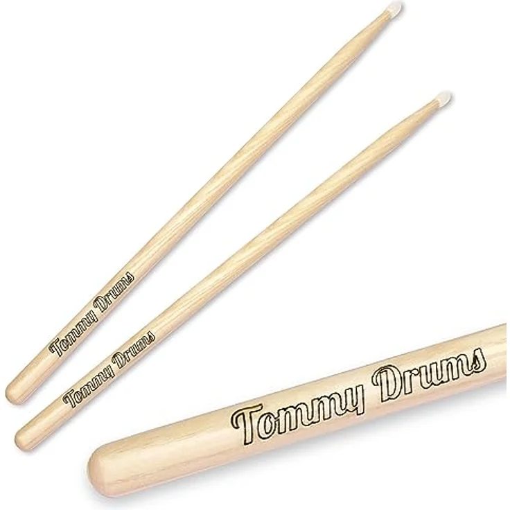 keepdrum Drumsticks 5A, personalisierte Schlagzeug-Stöcke mit Wunsch-Gravur auf beiden Stöcken – Bild 3