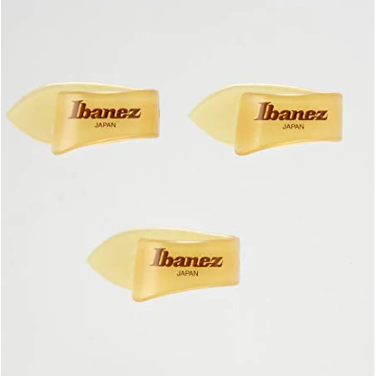 Ibanez Pult1 Daumenpicks, Set mit 3 Stück aus ULTEM, Stärke 1,2 mm, Natural – Bild 2