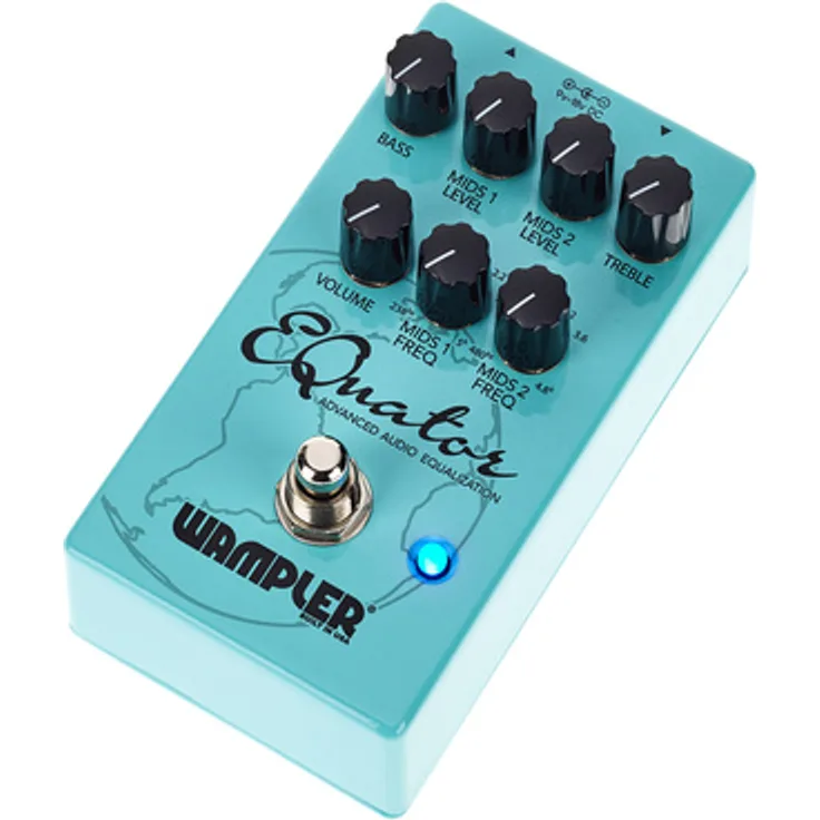 Wampler EQuator Equalizer, Effektpedal mit 2 parametrischen Mittenreglern, hohem Output und True Bypass, made in USA
