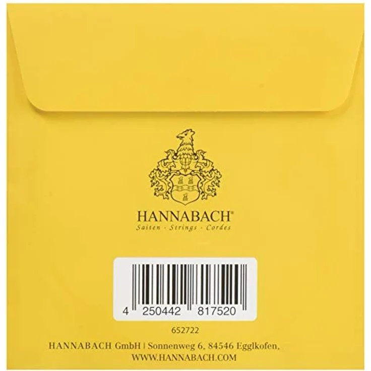 Hannabach Klassikgitarrensaiten Serie 725 MHT Goldin Super Carbon, Medium/High Tension, präzise Abmessungen, Made in Germany – Bild 2