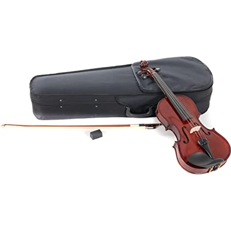 Gewa Pure Violaset HW 39,5cm, mit massiver Fichtendecke und dunkelrotbraunem Lack, inklusive Massaranduba-Bogen und Leicht-Etui – Bild 1
