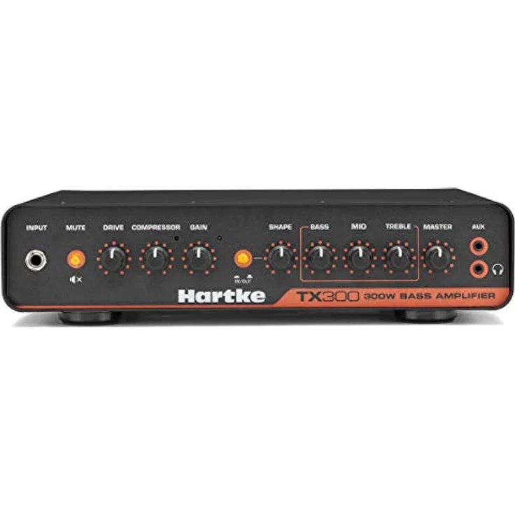 Hartke TX300, Bass Topteil mit 300 Watt, 3-Band EQ, Drive/Gain/Compressor Regler, Aux In, Kopfhörer Ausgang – Bild 3