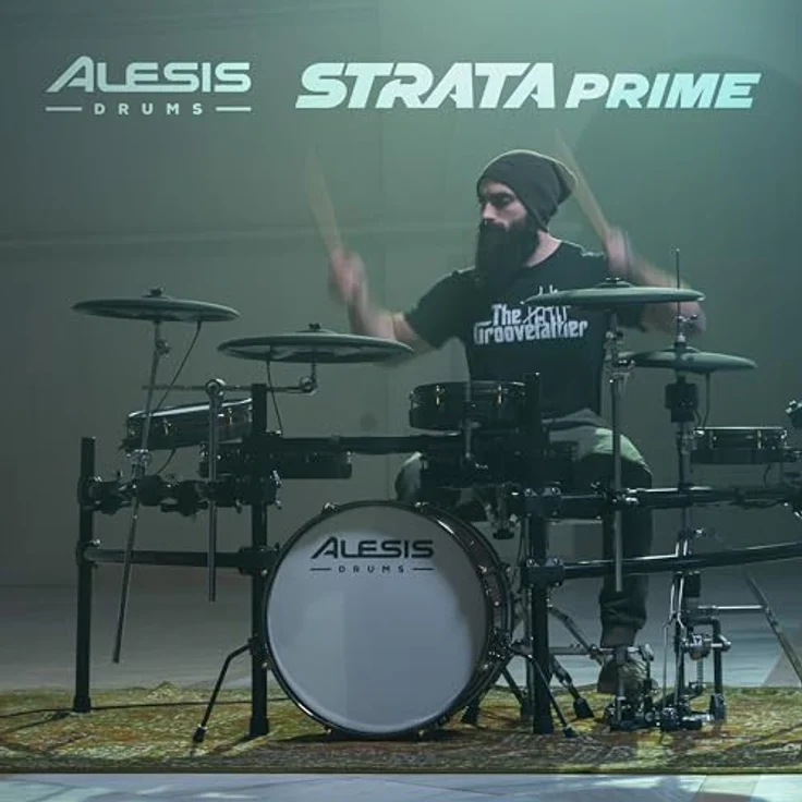 Alesis Strata Prime E-Drum Kit, professionelles E-Drum Set mit 10,1" Touch Display, BFD Sound Engine, 440 Kit Pieces, 40 GB Speicher, 20" Bass Drum und 14" aktives Hi-Hat System – Bild 8