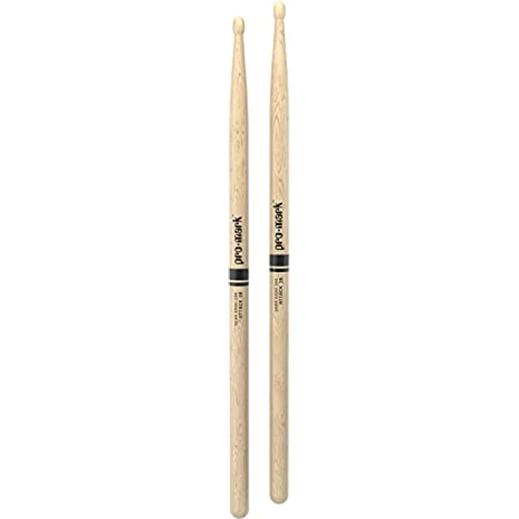 Pro Mark PW2BW 2B Classic Attack, Drumsticks aus japanischem Eichenholz, ovaler Holzkopf, 40,64 cm lang, 1,60 cm Durchmesser – Bild 3