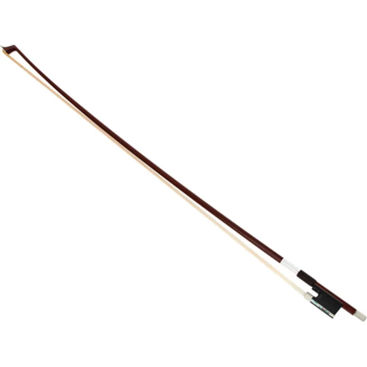 Gewa Violin Bow Malot 4/4, hochwertiger Geigenbogen aus Massaranduba mit Ebenholzfrosch und Neusilberwicklung, hergestellt in Deutschland