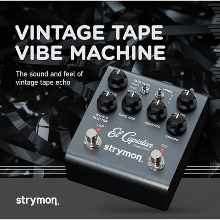 Strymon El Capistan V2, dTape Delay Effektpedal mit MIDI-Integration und Federhall, Made in USA – Bild 2