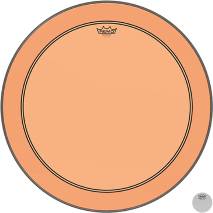 Remo 26" P3 Colortone Batter Orange, Bass Drum Schlagfell, einschichtig, 10 mil stark mit Dämpfungsring – Bild 1
