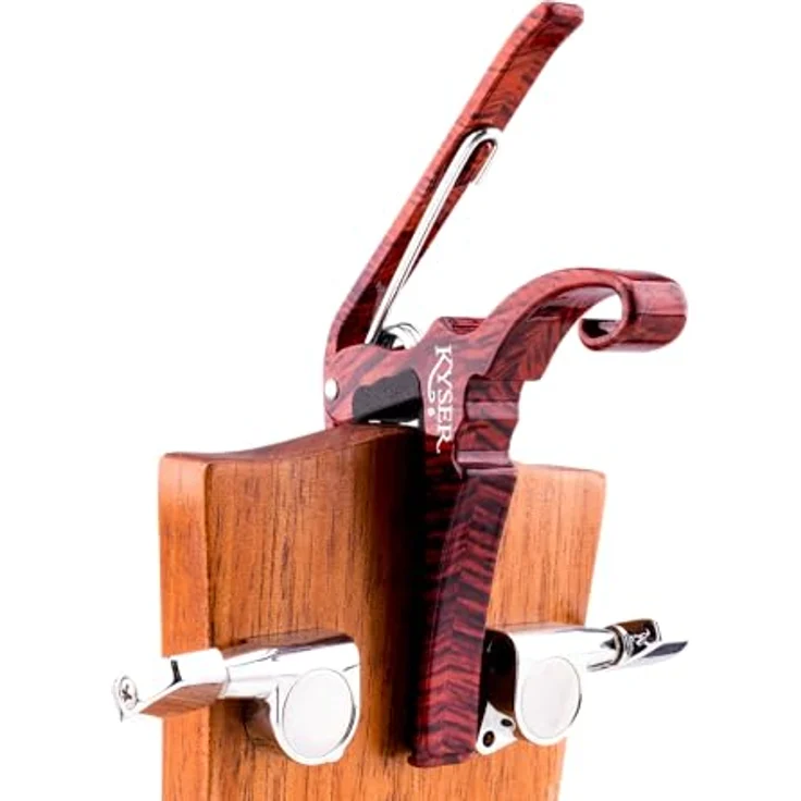 Kyser Schnellwechsel-Kapodaster für 6-saitige akustikgitarren, Rosenholz, leichtes Aluminium, Made in USA – Bild 4