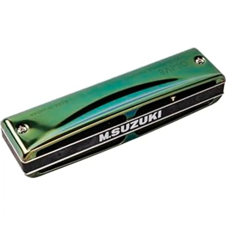 Suzuki C-20 Olive Mundharmonika, LowF Stimmung, Komposit Kanzellenkörper, Edelstahl Deckelplatten, inkl. Etui, oliv-grün – Bild 7