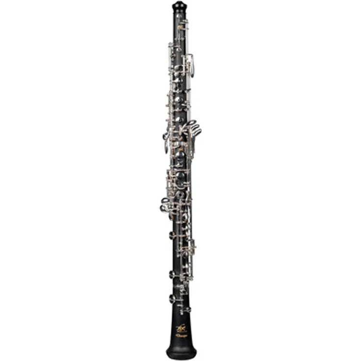 Thore Dacapo Oboe, Schüler-/Einsteigermodell aus Ebonit mit versilberter Mechanik, halbautomatisch, inklusive Koffer und Reinigungsset