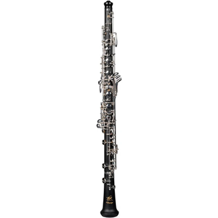 Thore Dacapo Oboe, Schüler-/Einsteigermodell aus Ebonit mit versilberter Mechanik, halbautomatisch, inklusive Koffer und Reinigungsset