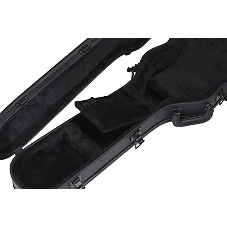 Gibson Les Paul Case Modern, Gitarrenkoffer mit 5 robusten Verschlüssen und Zubehörfach, schwarz – Bild 3