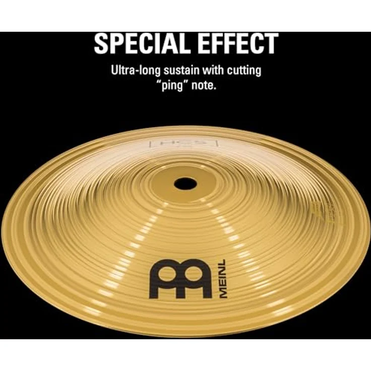 Meinl Cymbals HCS Bell, 8 Zoll Messing Glocke mit scharfem Ping-Sound, traditionelles Finish (HCS8B) – Bild 2