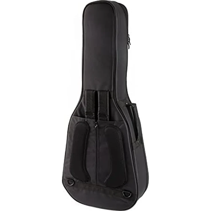 Fame Gigbag für Westerngitarre, Dreadnought und Grand Auditorium, dicke Polsterung, Halsstütze, 3 Zubehörfächer, wetterfest, Rucksackgarnitur, gepolsterter Tragegriff, 107 cm – Bild 5