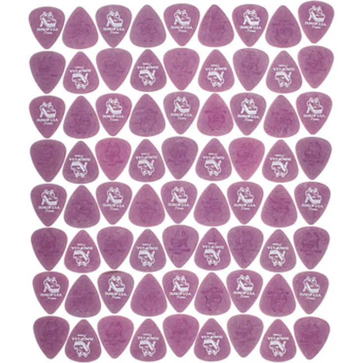 Dunlop Gator Grip Plektren Set, 72 Stück, 0,71 mm, light violet – Bild 1