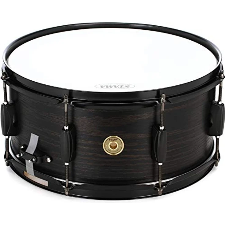 Tama 14"x6,5" Woodworks Snare - Snare Drum mit 8-schichtigem Pappelholzkessel, schwarzem Eichen-Finish und schwarzer Kesselhardware – Bild 1