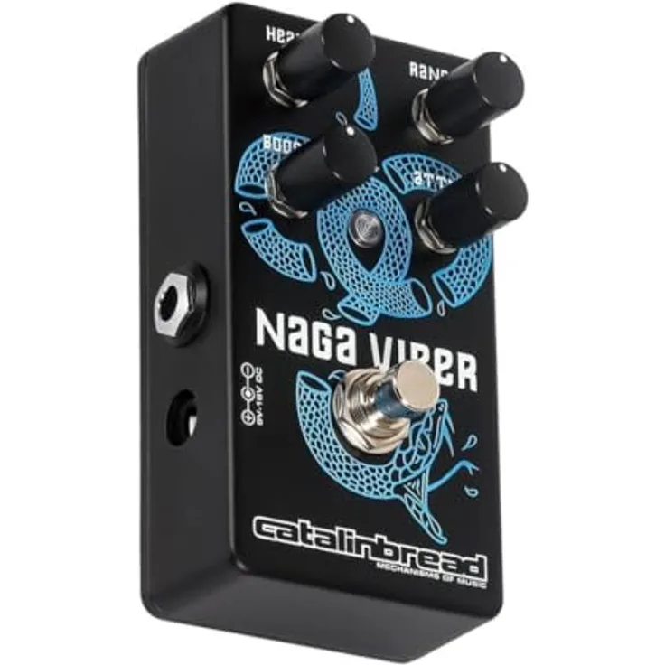 Catalinbread Naga Viper Treble Booster MKII, Gitarren-Effektgerät mit aktualisierter Schaltung, Dämpfungsregler und höherem Gain, True Bypass