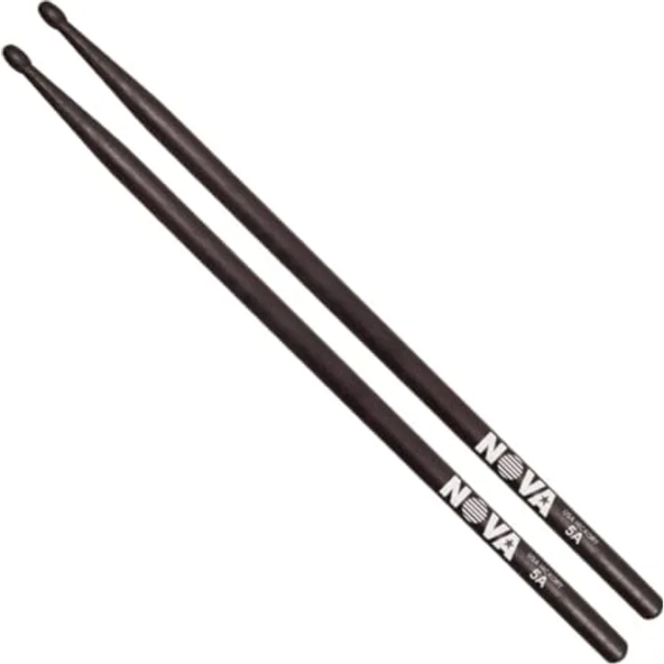 Vic Firth Nova 5 A Wood Tip Drum Sticks, Schwarz – Mittelklasse Drumsticks aus USA