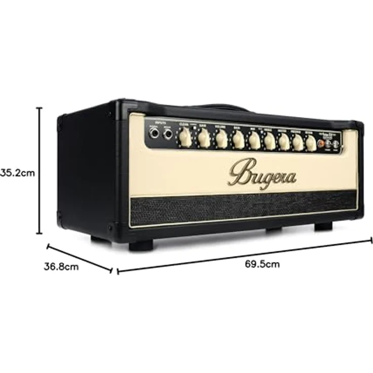 Bugera V55HD Infinium, Vollröhren Gitarrentopteil mit 55 Watt, 2 Kanälen, Reverb und Effektweg – Bild 2