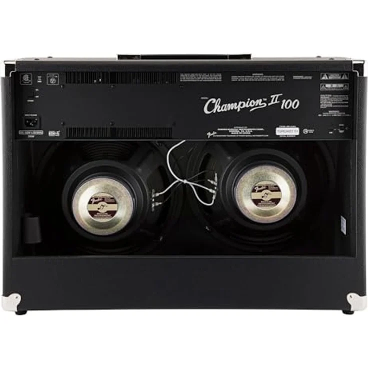 Fender Champion II 100, Combo-Verstärker für E-Gitarre mit 100 Watt, 2x12" Lautsprechern, schwarz – Bild 2