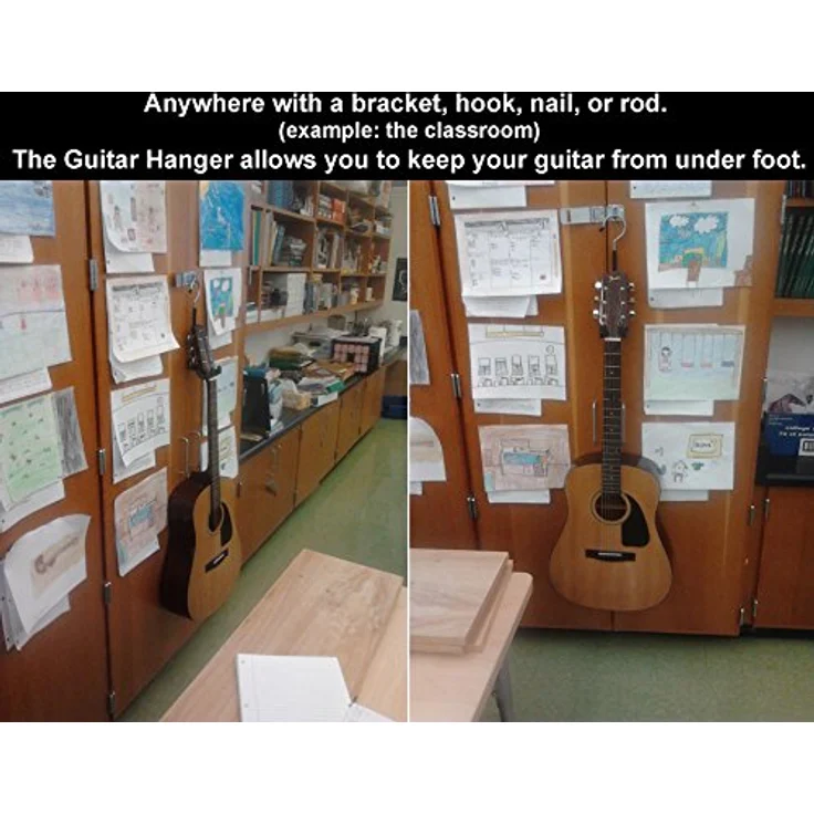 The Guitar Hanger Gitarrenständer, geeignet für Gitarren & Bässe, max. Sattelbreite 48mm, Gesamtgröße 25 cm – Bild 3