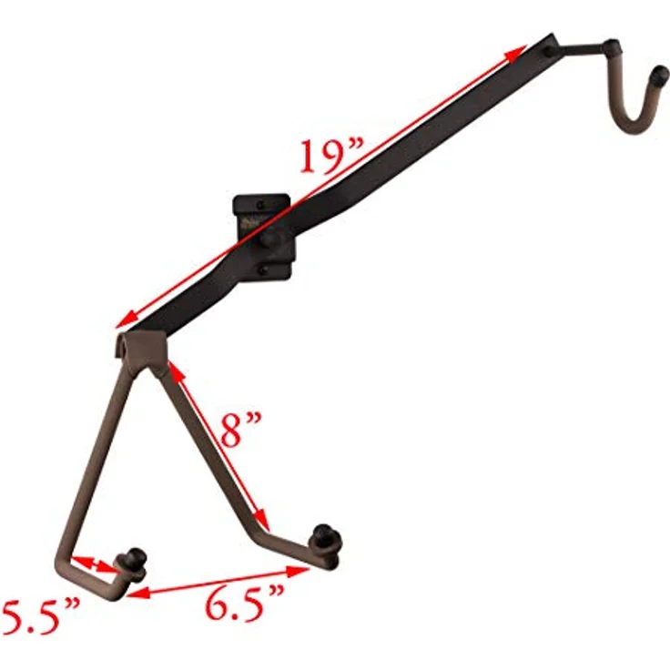 String Swing BCC151 Horizontal Low Profile Akustik-Gitarren Wandhalterung, vollständig einstellbar für Rechts-/Linkshänder, USA-Herstellung – Bild 6